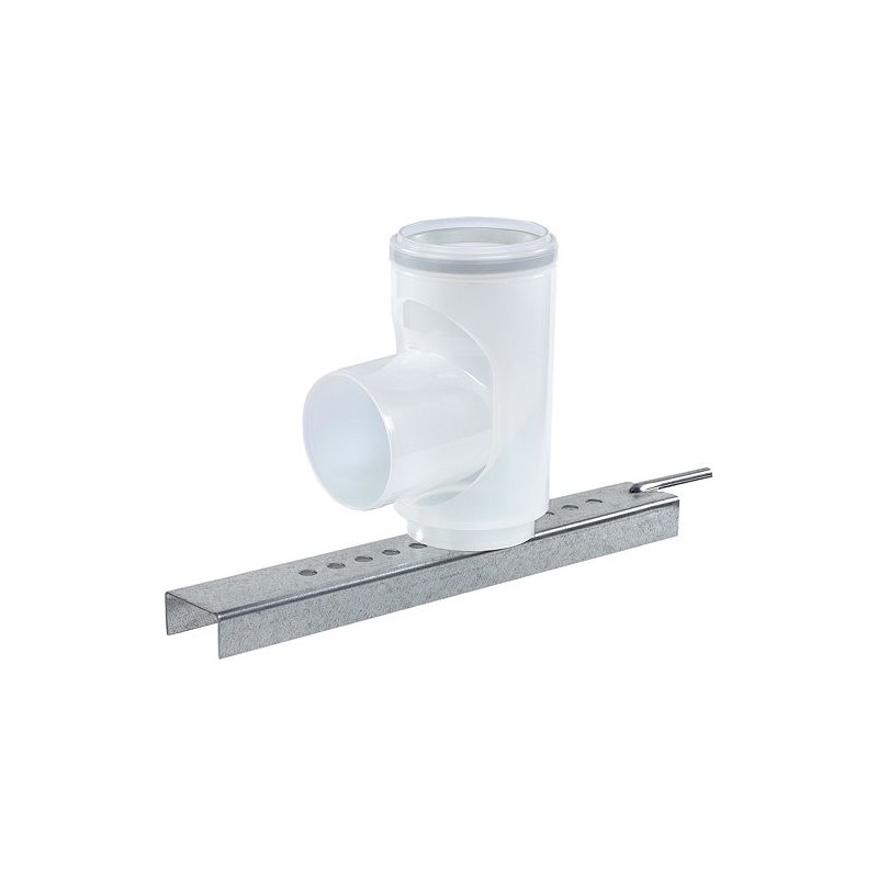 Ubbink coude + support pour pp flexible 80mm