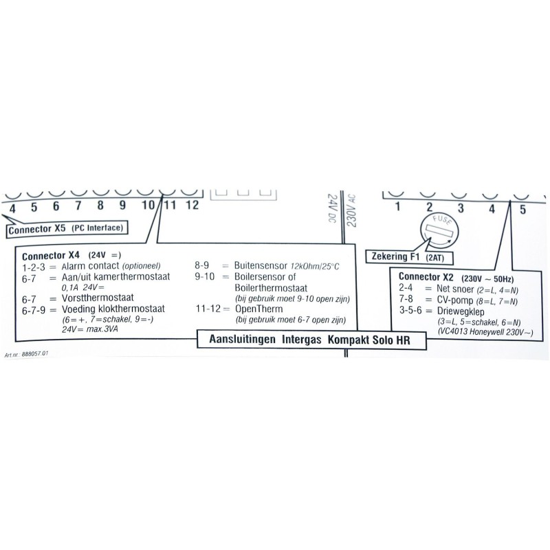 ACV autocollant raccordement cablage solo