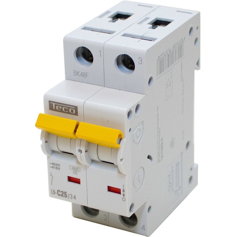 Disjoncteur bipolaire 25A
