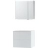 Meuble Puro solo coloris blanc 70 solid molto avec armoire de toilette