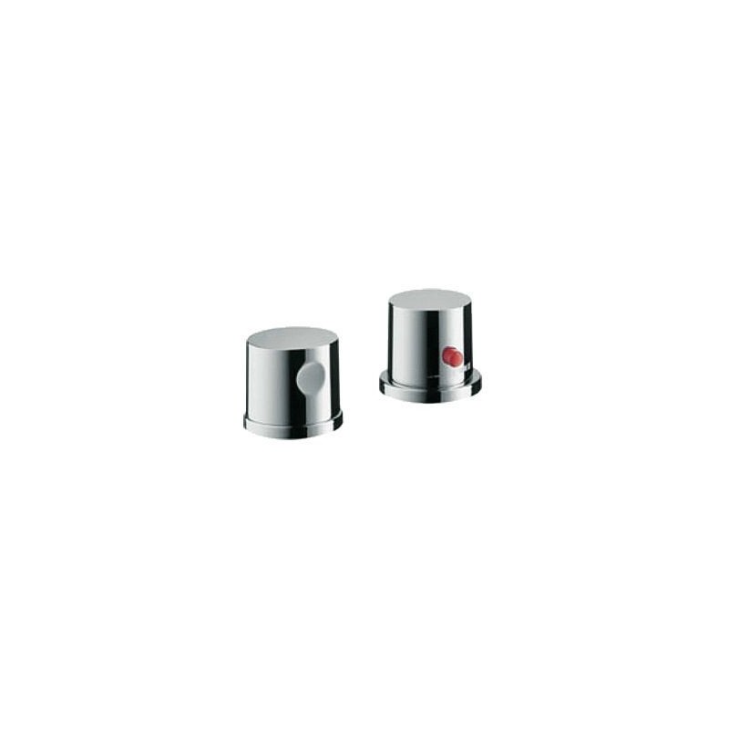 Hansgrohe set de finition thermostat 2 trous pour montage sur gorge uno chrome