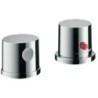 Hansgrohe set de finition thermostat 2 trous pour montage sur gorge uno chrome