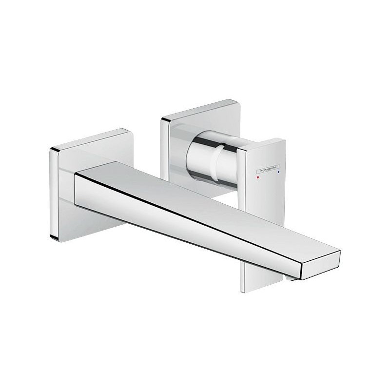 Hansgrohe set de finition mitigeur mural lavabo metropol 225mm chrome