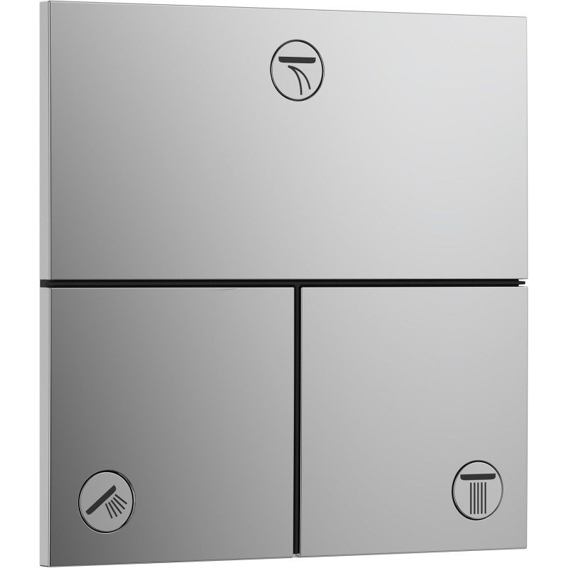 Hansgrohe set de finition inverseur pour 3 fonctions comfort e chrome