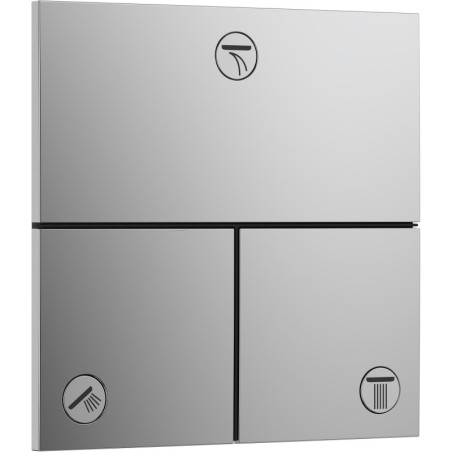 Hansgrohe set de finition inverseur pour 3 fonctions comfort e chrome