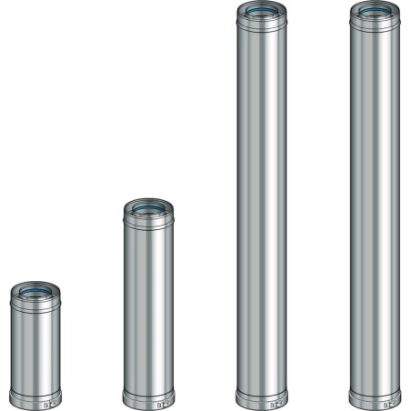 Poujoulat kit étage sans chaudière compose de:2xtube 1m+1xtube 0,5m+1xtube 0,25m multi+ 110/160mm