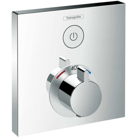 Hansgrohe set de finition thermostat+robinet d'arrêt select chrome