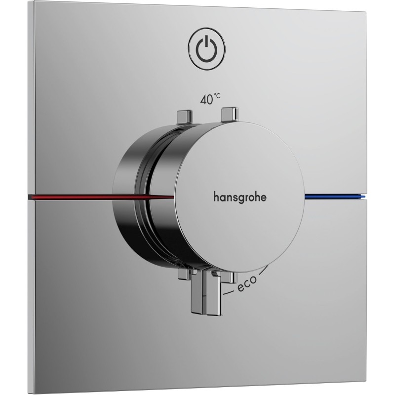 Hansgrohe set de finition thermostat +1 fonction comfort e chrome