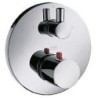 Hansgrohe set de finition pour thermostat à encastrer + robinet d'arrêt chrome