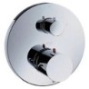 Hansgrohe set de finition thermostat à encastrer + inverseur starck chrome