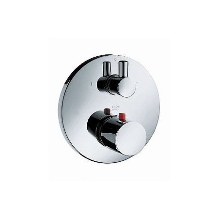 Hansgrohe set de finition thermostat à encastrer + inverseur uno chrome