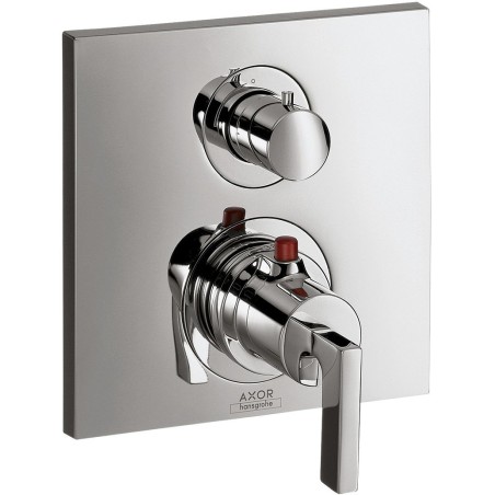 Hansgrohe set de finition thermostat à encastrer + inverseur citterio chrome