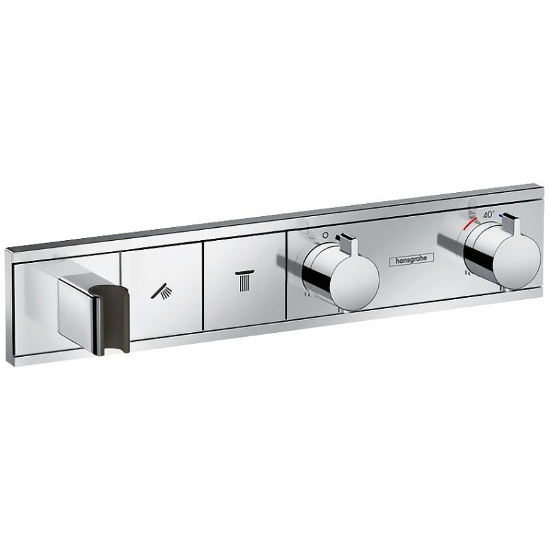 Hansgrohe set de finition thermostat pour 2 système rainselect +porte de douche chrome