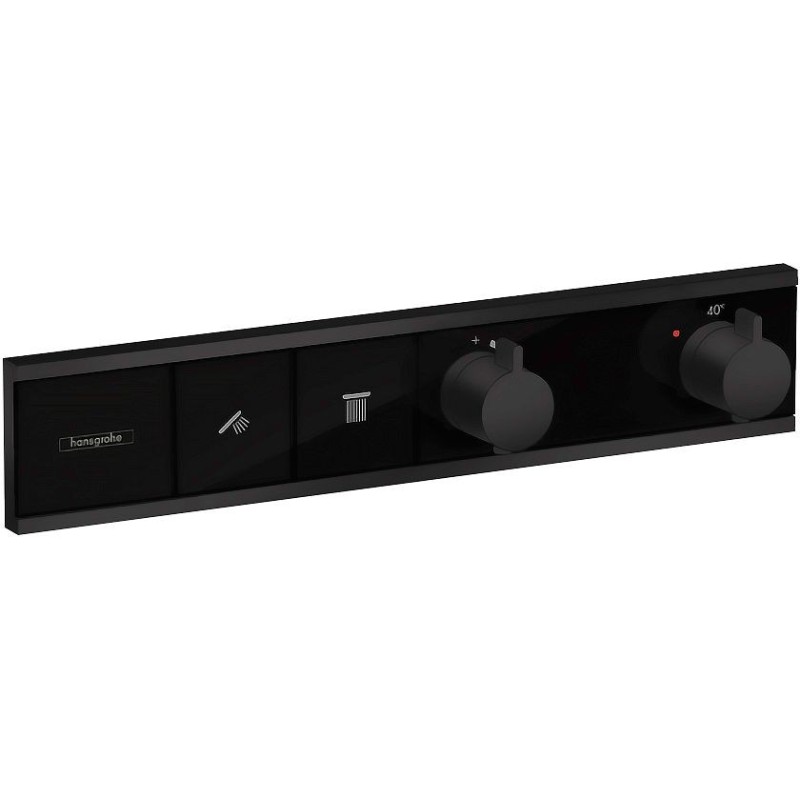 Hansgrohe set de finition thermostat pour 2 système rainselect noir mat
