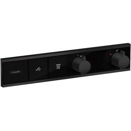 Hansgrohe set de finition thermostat pour 2 système rainselect noir mat