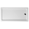 Aloni receveur de douche rectangulaire acrylique blanc brillant 140x90x4 cm
