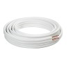 Tube cuivre double pré-isolé sans raccords cuivre 1/4"-1/2" rouleau 20m