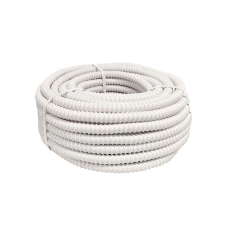Tuyau d'évacuation des condensats climatiseur universel flexible diamètre 16 mm 25 m blanc