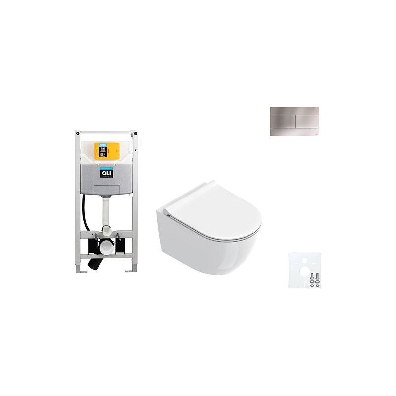 Catalano wallfix oli WC suspendu SFERA 50 slim seat slim inox