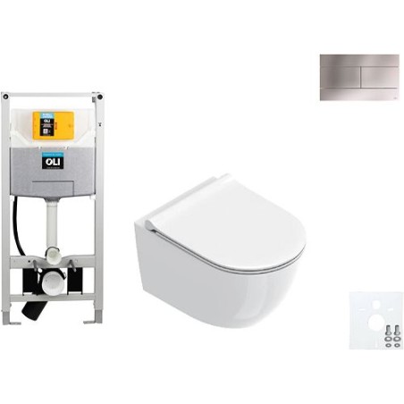 Catalano wallfix oli WC suspendu SFERA 50 slim seat slim inox