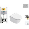 Catalano wallfix oli WC suspendu SFERA 50 slim seat blink inox
