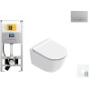 Catalano wallfix oli WC suspendu SFERA 50 slim seat glam mat chrome