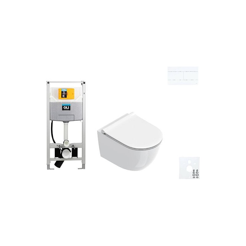 Catalano wallfix oli WC suspendu SFERA 50 slim seat slim coloris blanc