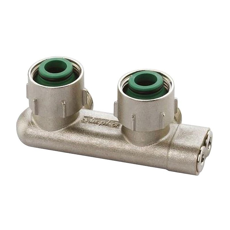 Simplex bloc H inverse 2tube équerre 3/4" EK