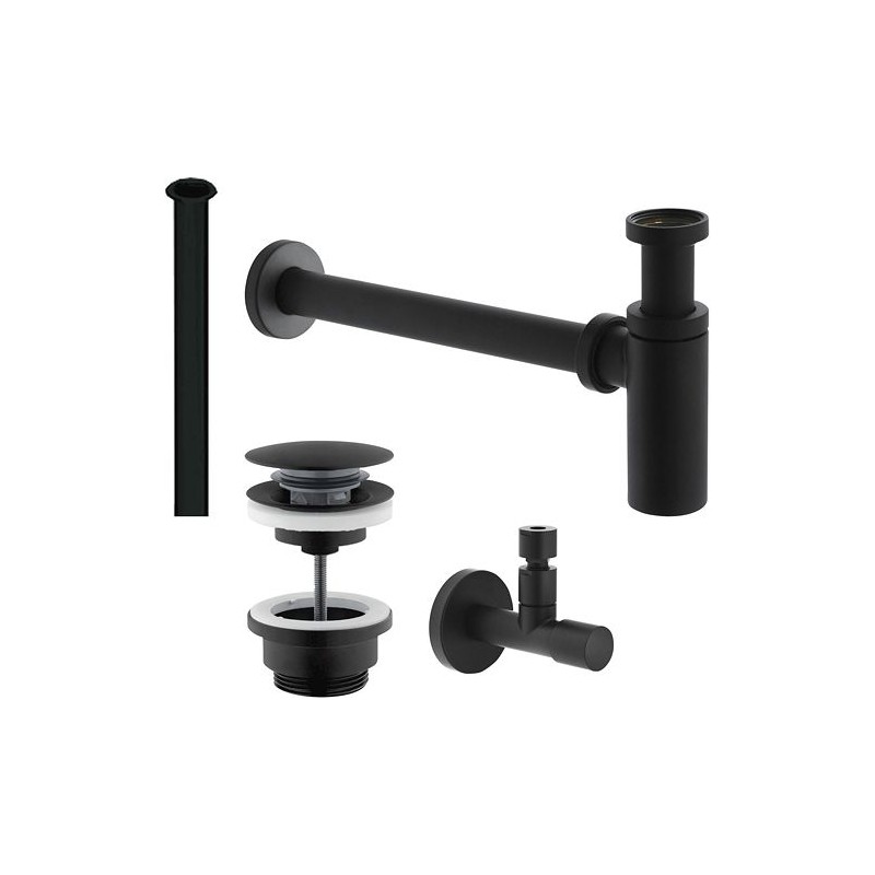 Nobili set de raccordement lave-mains noir