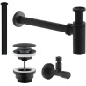 Nobili set de raccordement lave-mains noir