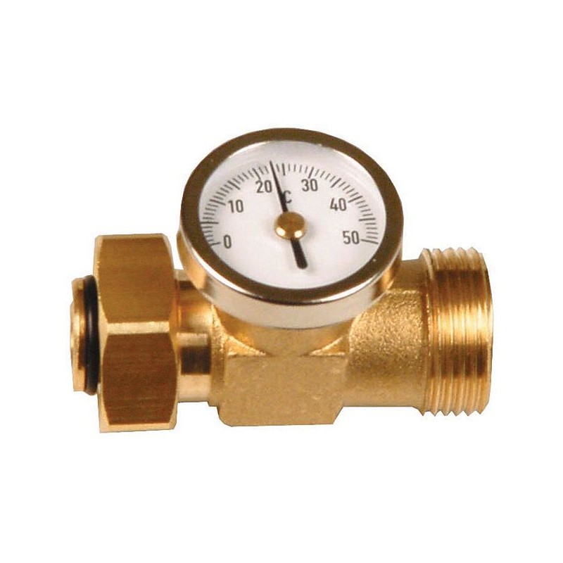 Henco thermomètre pour retour avec connexion euro cône chauffage sol