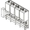 Remeha systeme cascade PREFAB complet pour montage EN LV DE 4X QUINTA ACE 160