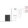 Panasonic pompe à chaleur air/eau aquarea M hp monobloc 12kW 400v bi-bloc 2 zones
