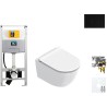 Catalano wallfix oli WC suspendu SFERA 50 slim seat blink coloris noir