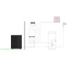 Panasonic pompe à chaleur air/eau aquarea M t-cap monobloc bi-blc 12kW 400v 1z+sww