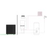 Panasonic pompe à chaleur air/eau aquarea k  t-cap bi-bloc 1zone 12kW 400v