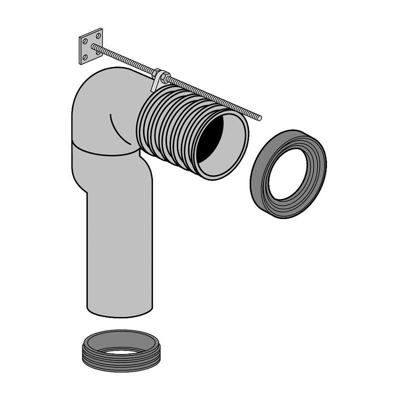 Villeroy & Boch Coude-vario sortie vertical ajustabilité variable parsérie