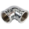 Viega Coude filete laiton 3/4" FF coloris chrome