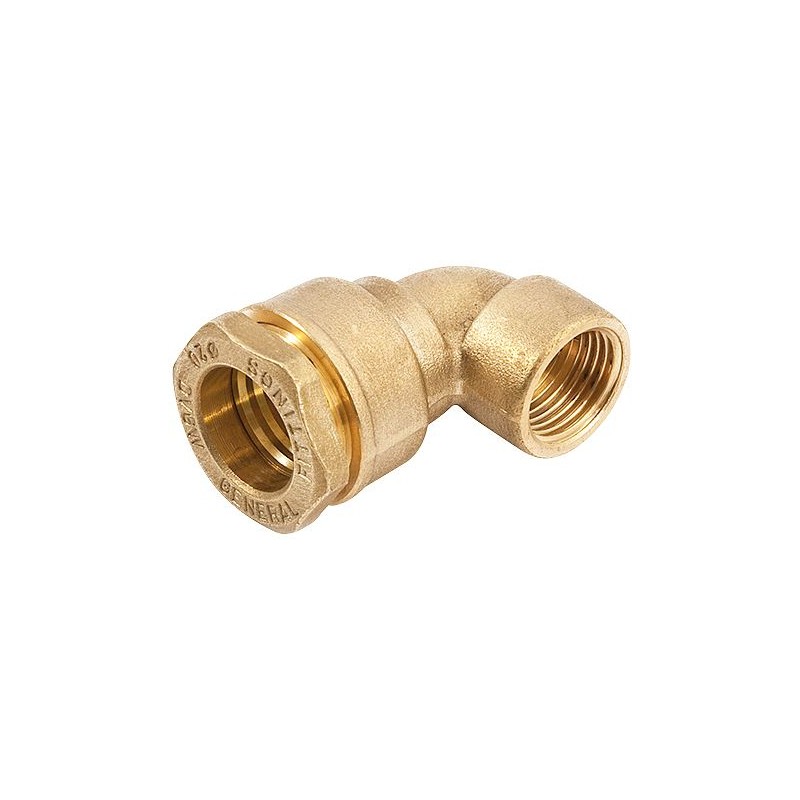 General Fittings Coude pour HDPE 50MM-6/4"F