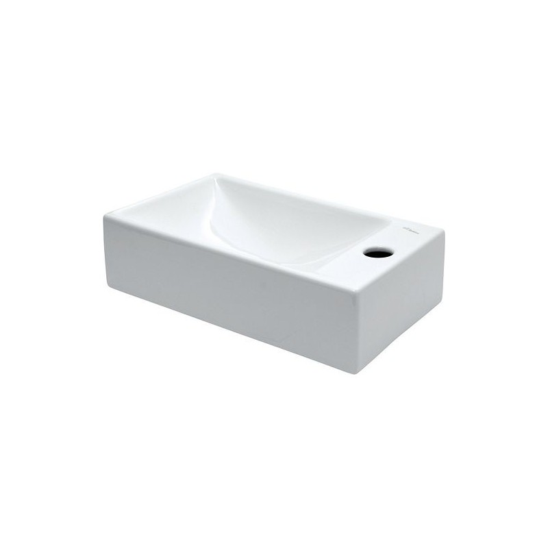 Geberit lave-mains 420 SPHINX 40-23 cm + trou robinet droite coloris blanc