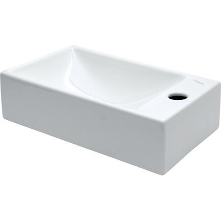 Geberit lave-mains 420 SPHINX 40-23 cm + trou robinet droite coloris blanc