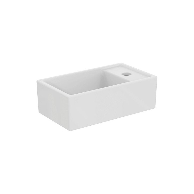 Ideal Standard lave-mains TEMPO CUBE Between IS 350-210 cm +trou robinet droite coloris blanc