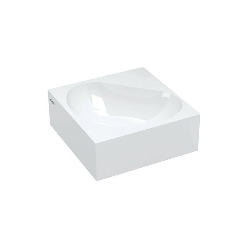 Clou lave-mains EQUERRE flush 5 27cm sans trou robinet coloris blanc céramique