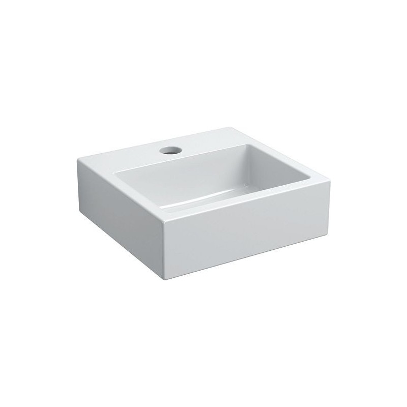 Clou lave-mains FLUSH 1 28 cm + trou de robinet céramique coloris blanc
