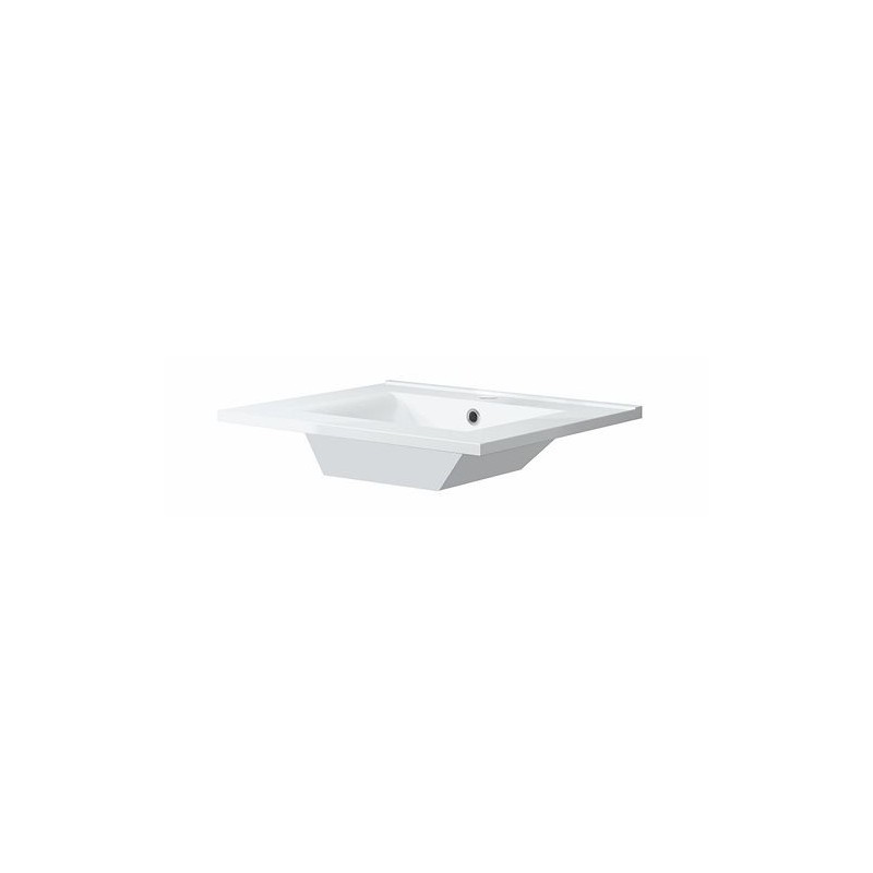 Lavabo Form 61x46 cm porcelaine coloris blanc