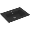 Lavabo ALANO 62x46 cm porcelaine coloris noir mat