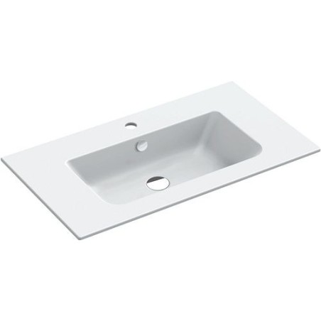 Lavabo ALANO 82x46 cm porcelaine coloris blanc mat