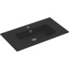 Lavabo ALANO 82x46 cm porcelaine coloris noir mat