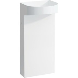 Laufen lavabo colonne SONAR sans trou robinet/trop-plein coloris blanc