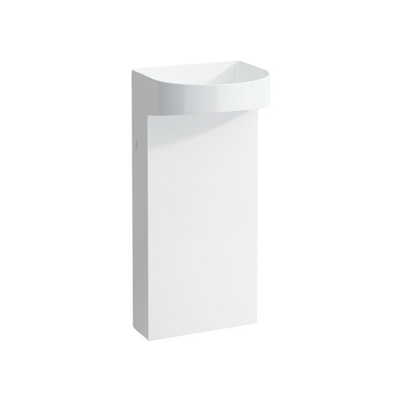 Laufen lavabo colonne SONAR sans trou robinet/trop-plein clean coat coloris blanc